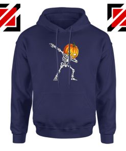 Dabbing Pumpkin Navy Blue Hoodie