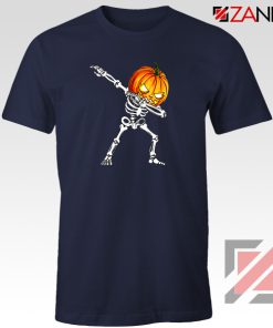 Dabbing Pumpkin Navy Blue Tshirt