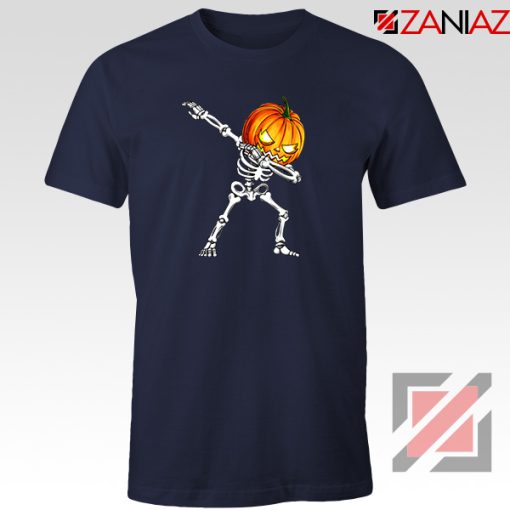 Dabbing Pumpkin Navy Blue Tshirt