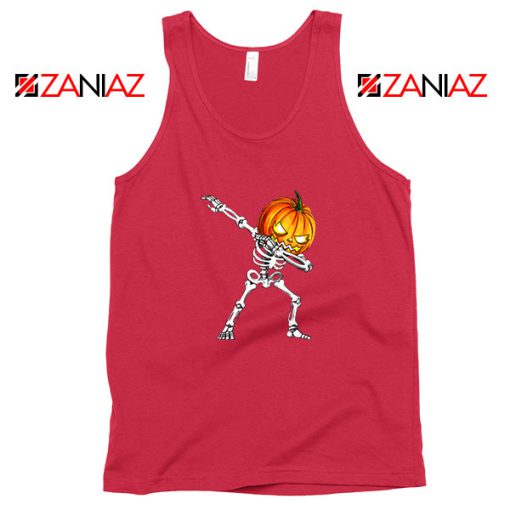 Dabbing Pumpkin Red Tank Top