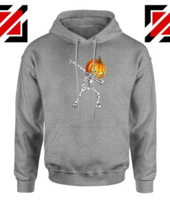 Dabbing Pumpkin Sport Grey Hoodie