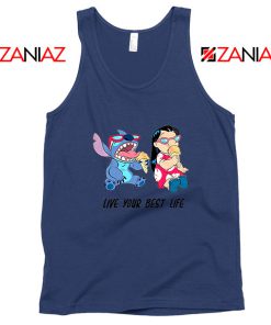 Disney Lilo and Stitch Navy Blue Tank Top