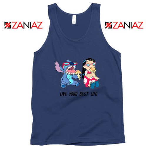 Disney Lilo and Stitch Navy Blue Tank Top