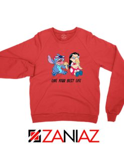 Disney Lilo and Stitch Red Sweatshirt