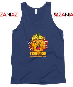 Donald Trumpkin Navy Blue Tank Top