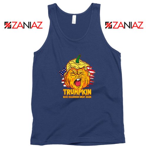 Donald Trumpkin Navy Blue Tank Top