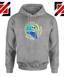 Get In Losers Skull Drive Sport Grey Hoodie