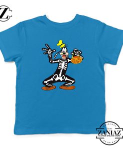 Goofy Skeleton Kids Blue Tshirt