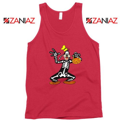 Goofy Skeleton Red Tank Top