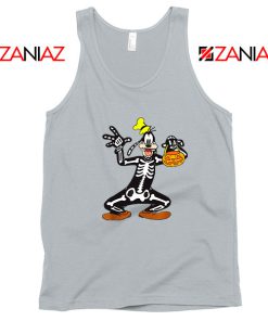 Goofy Skeleton Sport Grey Tank Top