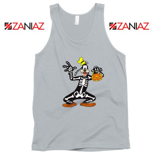 Goofy Skeleton Sport Grey Tank Top