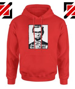 Hipster Abraham Lincoln Red Hoodie