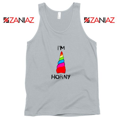 I am Horny Sport Grey Tank Top