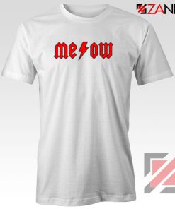 Meowtallica Merch White Tshirt