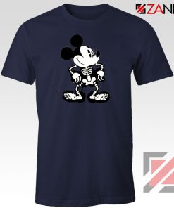 Mickey Mouse Skull Navy Blue Tshirt