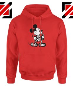 Mickey Mouse Skull Red Hoodie