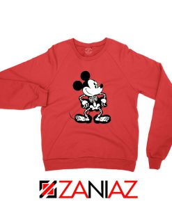 Mickey Mouse Skull Red Sweatshirt