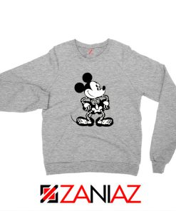 Mickey Mouse Skull Sport Grey Sweatshirt