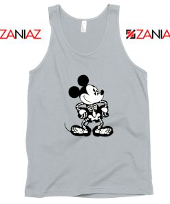 Mickey Mouse Skull Sport Grey Tank Top