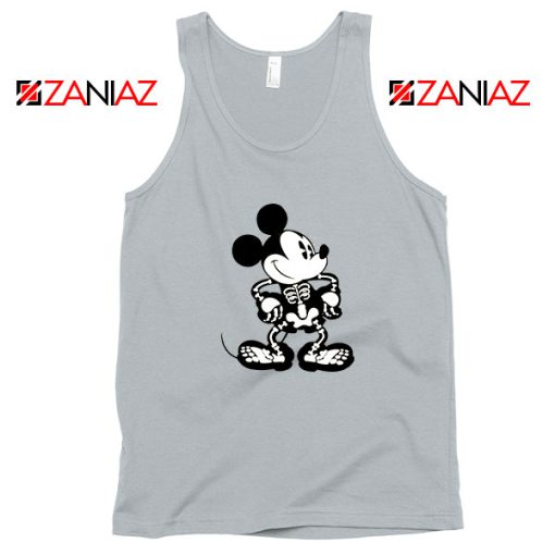 Mickey Mouse Skull Sport Grey Tank Top