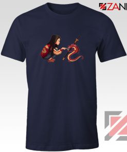 Mulan and Mushu Navy Blue Tshirt