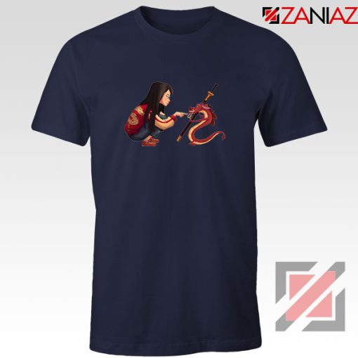 Mulan and Mushu Navy Blue Tshirt