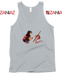 Mulan and Mushu Sport Grey Tank Top