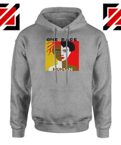 One Race Human Sport Grey Hoodie