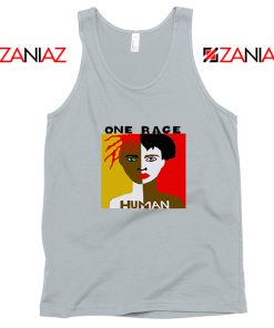 One Race Human Sport Grey Tank Top