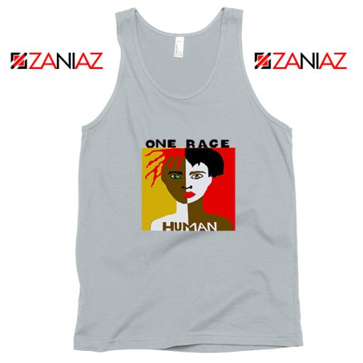 One Race Human Sport Grey Tank Top