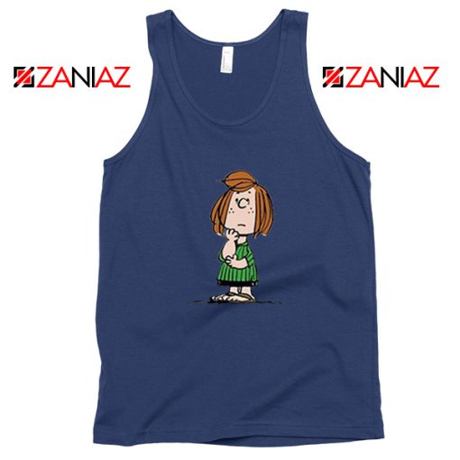 Peppermint Patty Navy Blue Tank Top