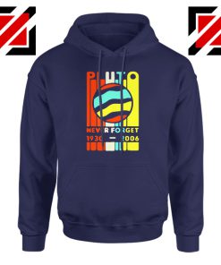 Pluto Never Forget Navy Blue Hoodie