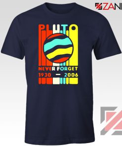 Pluto Never Forget Navy Blue Tshirt