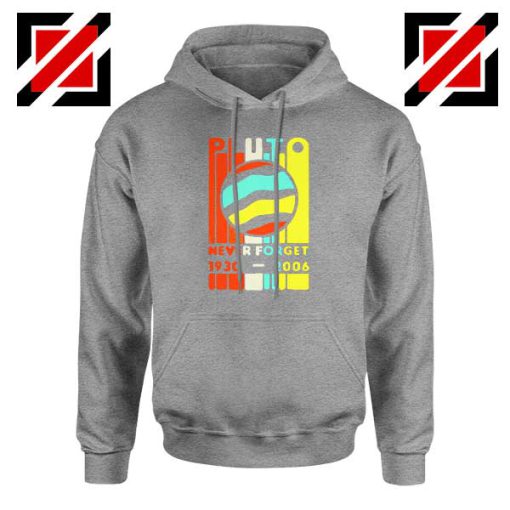 Pluto Never Forget Sport Grey Hoodie