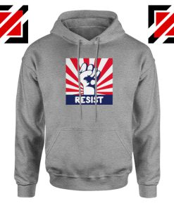 Resist Fist Sport Grey Hoodie