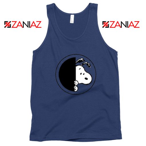 Sneaky Snoopy Navy Blue Tank Top