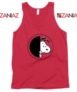 Sneaky Snoopy Red Tank Top