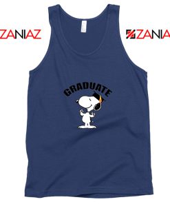 Snoopy Graduate Navy Blue Tank Top