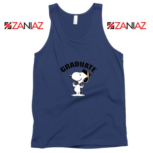 Snoopy Graduate Navy Blue Tank Top