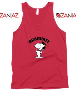 Snoopy Graduate Red Tank Top