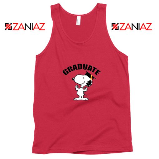 Snoopy Graduate Red Tank Top