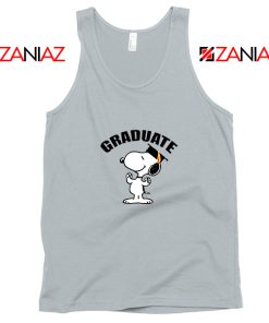 Snoopy Graduate Sport Grey Tank Top