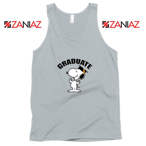 Snoopy Graduate Sport Grey Tank Top