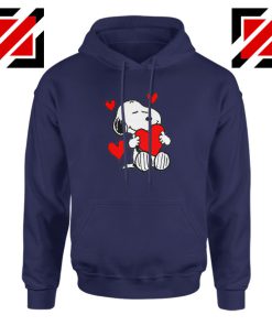 Snoopy Valentine Navy Blue Hoodie