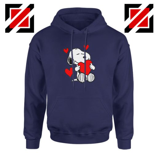 Snoopy Valentine Navy Blue Hoodie