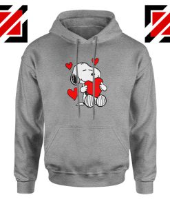 Snoopy Valentine Sport Grey Hoodie