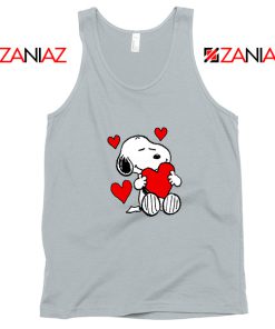 Snoopy Valentine Sport Grey Tank Top