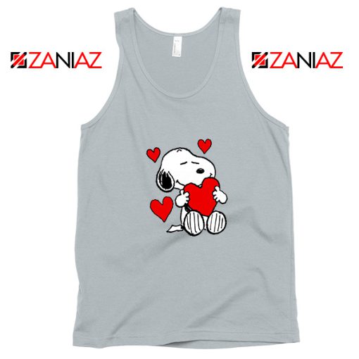 Snoopy Valentine Sport Grey Tank Top