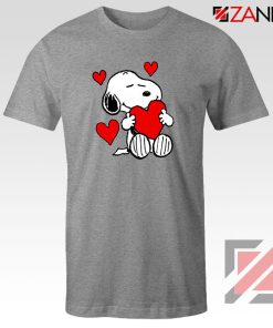 Snoopy Valentine Sport Grey Tshirt