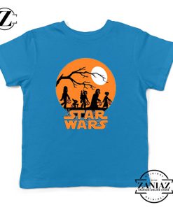 Star Wars Trick or Treating Blue Kids Tshirt